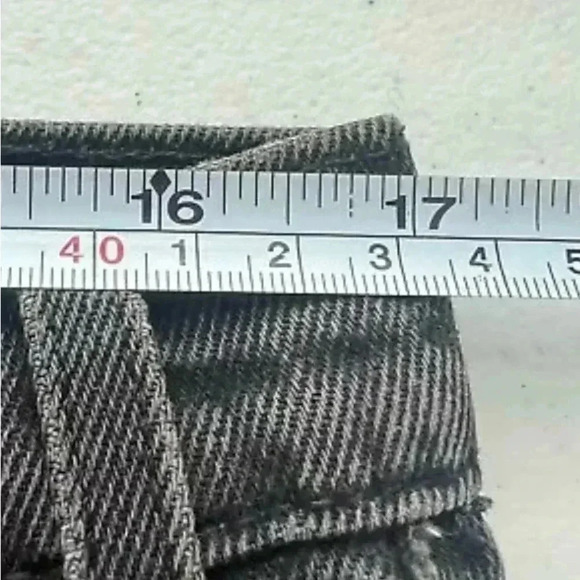 VITG 90’s LEVIS ORANGE TAB 505 JEANS BLACK REGULAR FIT STRAIGHT LEG Sz 36X34  34 - Picture 13 of 16